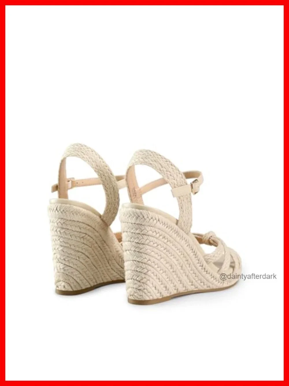 Espadrille Wedge Sandals Strappy Raffia Summer Heels 4.13 Ankle Strap